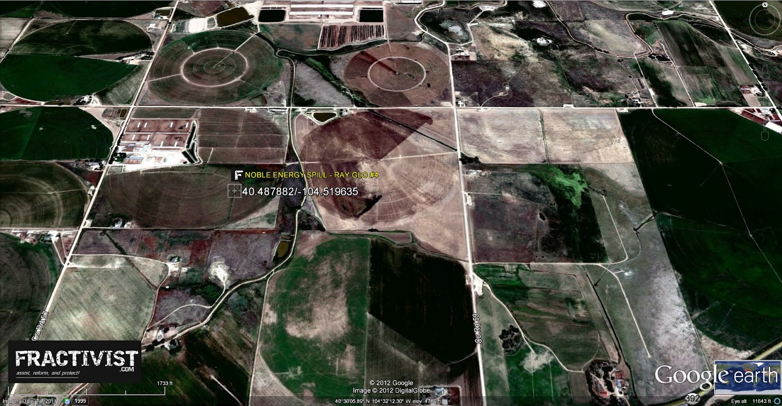 Kontaminierte Böden nach Fracking in Colorado (USA)
